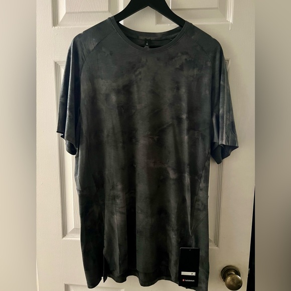 Men’s Lululemon, NWT, Always Agile Short Sleeve Shirt, XL, Vintage Grey, New - Picture 2 of 7